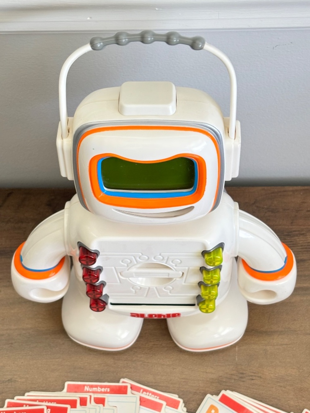 Playskool Alphie Robot Toy Cards & Cartridge 2009 Hasbro Talking Learning WORKS - Picture 6 of 15
